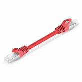 6 Inch Short Shielded Cat6a S/FTP Network Patch Cord, Multi-Color Snagless RJ45 High Bandwidth LAN Wire