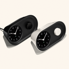 Retro Curved Analog Wake-Up Clock With Tactile One-Touch Snooze & Progressive Acoustic Alarm