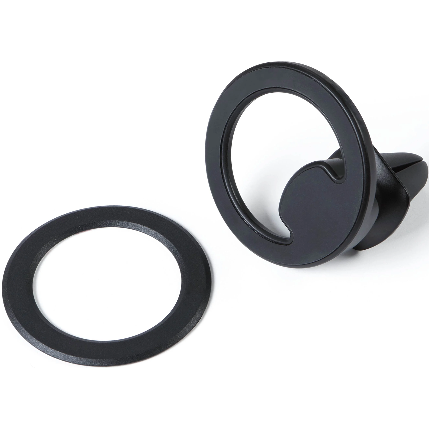 Magnetic Air Vent Car Phone Mount Kit, Swivel Circular Ring Vehicle Device Holder With Universal Metal Adapter Ring